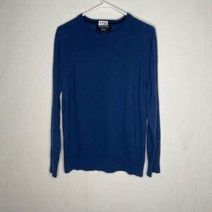 Banana Republic Baruffa Crewneck Sweater Men Size M Blue Merino Wool Long Sleeve